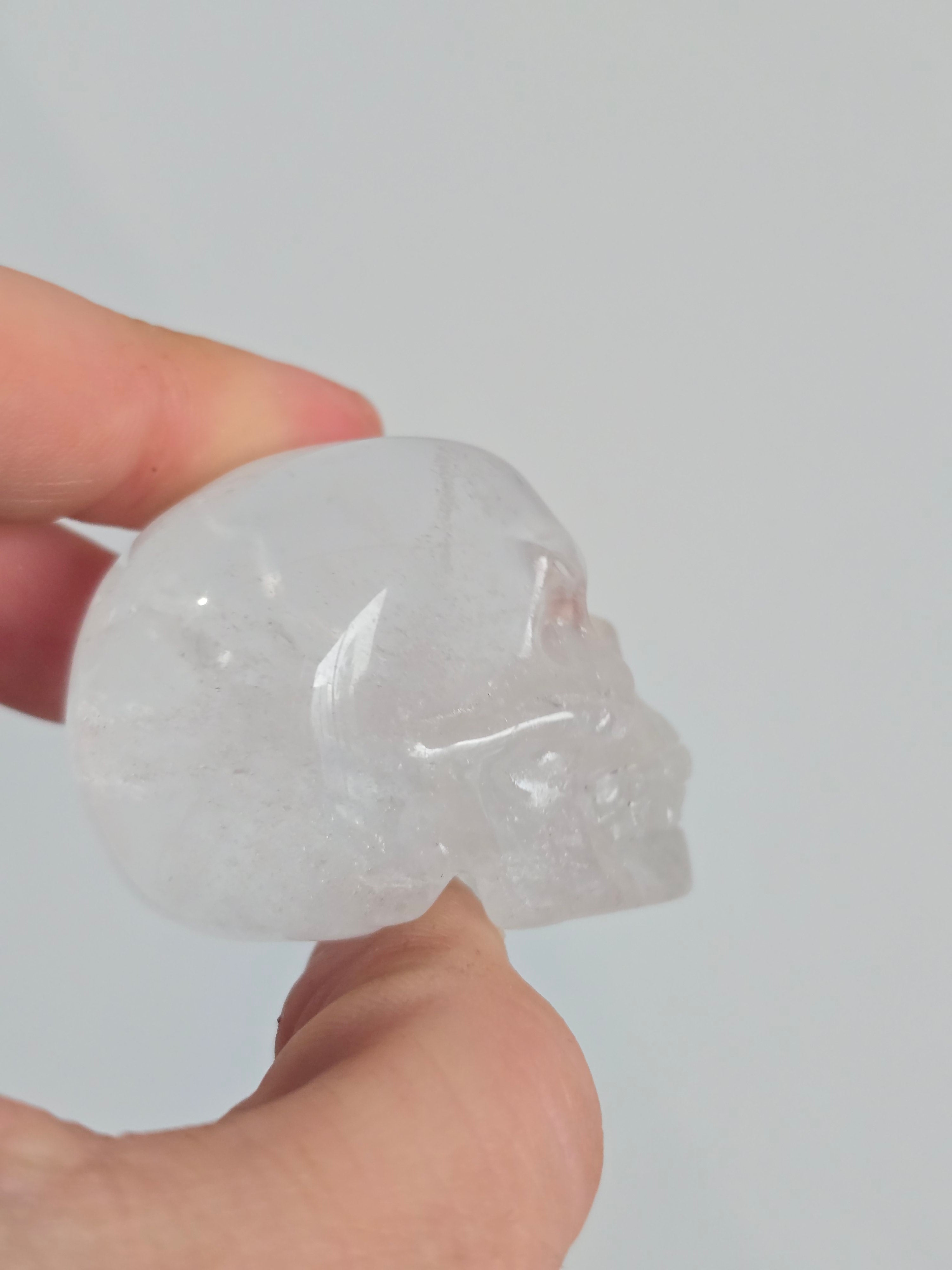 Clear Quartz skull