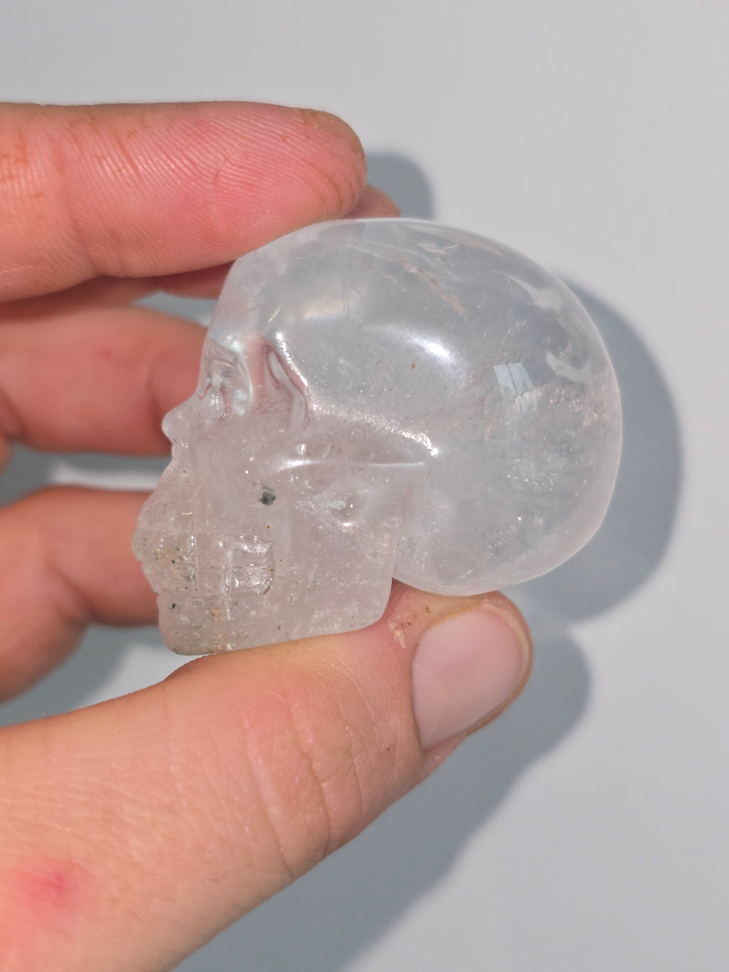 Clear Quartz skull